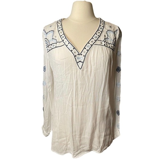 Nygard Boho Chic Gauzy Flowy Blouse Women’s Size Small - Picture 1 of 10
